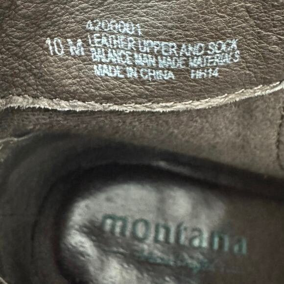 Montana Women’s Leather Side Zip Buckle & Button Accent Ankle Boots 10 M Black - Picture 8 of 10